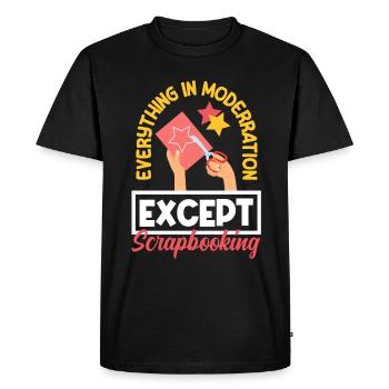 Memory Book, Scrapbook, Scrapbook, Scrapbook, Scrapbook - Men's Premium Organic T-Shirt - black - Front - Nico (187cm)