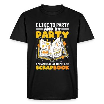 Memory Book, Scrapbook, Scrapbook, Scrapbook, Scrapbook - Men's Premium Organic T-Shirt - black - Front - Nico (187cm)