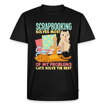 Memory Book, Scrapbook, Scrapbook, Scrapbook, Scrapbook - Men's Premium Organic T-Shirt - black - Front - Nico (187cm)