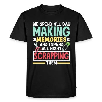 Memory Book, Scrapbook, Scrapbook, Scrapbook, Scrapbook - Men's Premium Organic T-Shirt - black - Front - Nico (187cm)