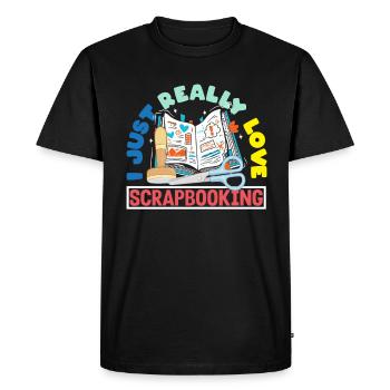 Memory Book, Scrapbook, Scrapbook, Scrapbook, Scrapbook - Men's Premium Organic T-Shirt - black - Front - Nico (187cm)