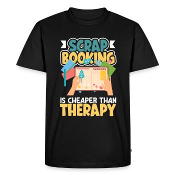 Memory Book, Scrapbook, Scrapbook, Scrapbook, Scrapbook - Men's Premium Organic T-Shirt - black - Front - Nico (187cm)