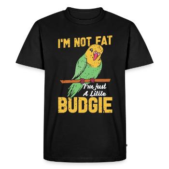 Perruche, je ne suis pas grosse ! Je suis juste un petit amoureux des animaux - T-shirt Premium bio Homme - noir - Devant - Nico (187cm)