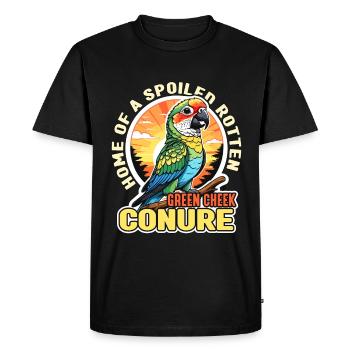 Conure Maison D’un Oiseau De Compagnie Perroquet Pourri Gâté - T-shirt Premium bio Homme - noir - Devant - Nico (187cm)