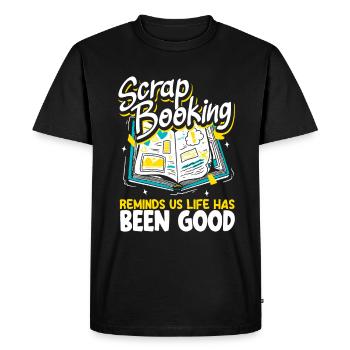 Memory Book, Scrapbook, Scrapbook, Scrapbook, Scrapbook - Men's Premium Organic T-Shirt - black - Front - Nico (187cm)