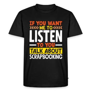 Memory Book, Scrapbook, Scrapbook, Scrapbook, Scrapbook - Men's Premium Organic T-Shirt - black - Front - Nico (187cm)