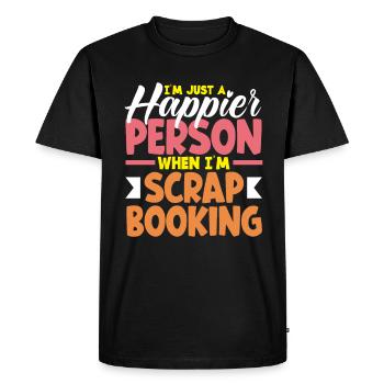 Memory Book, Scrapbook, Scrapbook, Scrapbook, Scrapbook - Men's Premium Organic T-Shirt - black - Front - Nico (187cm)
