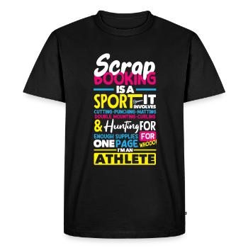 Memory Book, Scrapbook, Scrapbook, Scrapbook, Scrapbook - Men's Premium Organic T-Shirt - black - Front - Nico (187cm)