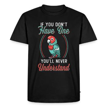 Conure Si vous n’avez pas un oiseau de compagnie Amateur de conure - T-shirt Premium bio Homme - noir - Devant - Nico (187cm)