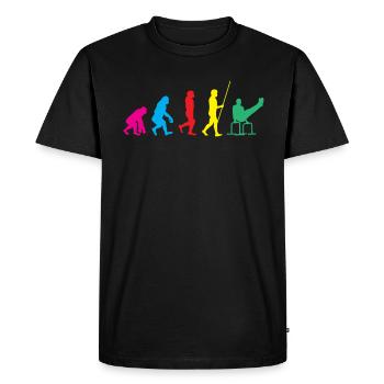 Entraînement de callisthénie Entraînement de remise en forme - T-shirt Premium bio Homme - noir - Devant - Nico (187cm)