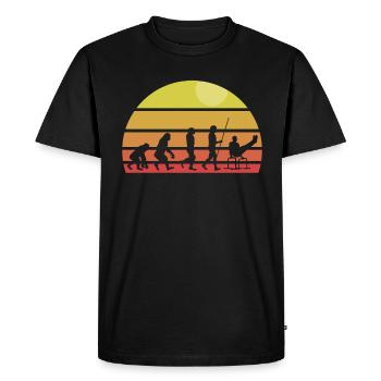 Entraînement de callisthénie Entraînement de remise en forme - T-shirt Premium bio Homme - noir - Devant - Nico (187cm)