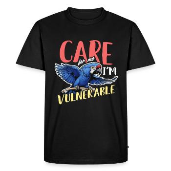 Ara Bird Care Pour Moi Je Suis Propriétaire D’oiseau Ara Amoureux - T-shirt Premium bio Homme - noir - Devant - Nico (187cm)