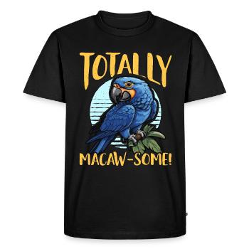 Ara oiseau totalement ara-certains perroquet ara amant - T-shirt Premium bio Homme - noir - Devant - Nico (187cm)