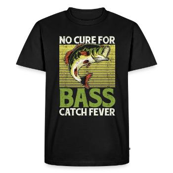 Bass Fishing No Cure For Bass Catch Fishing Lover - Men's Premium Organic T-Shirt - black - Front - Nico (187cm)