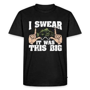 Walleye Fishing I Swear It Was Big Walleye Fish - Men's Premium Organic T-Shirt - black - Front - Nico (187cm)