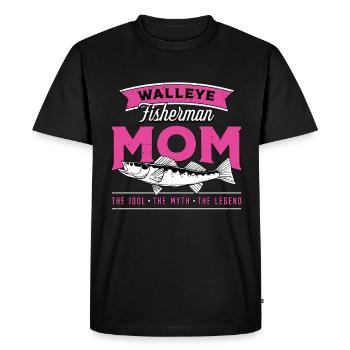 Pêcheur De Doré Maman L’Idole L’Amateur De Pêche - T-shirt Premium bio Homme - noir - Devant - Nico (187cm)