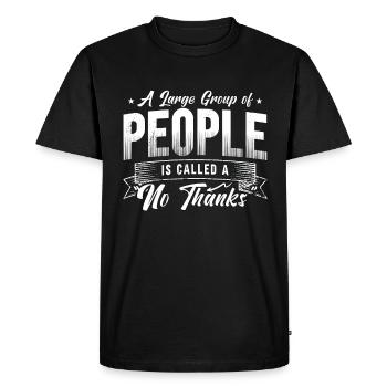 Introverti Un grand groupe de personnes est introverti - T-shirt Premium bio Homme - noir - Devant - Nico (187cm)