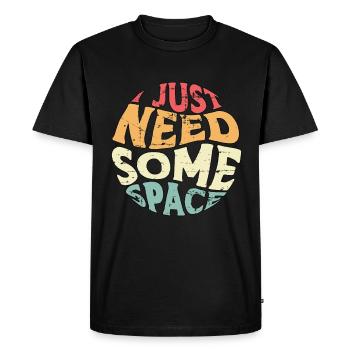 Introvert I Just Need Some Space Introversion - Men's Premium Organic T-Shirt - black - Front - Nico (187cm)