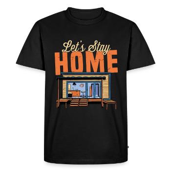Introverts Let's Stay Home Introverted Introverted - Men's Premium Organic T-Shirt - black - Front - Nico (187cm)