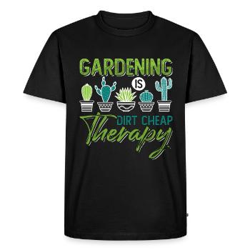 Le jardinage du jardinier est une plantation thérapeutique bon marché - T-shirt Premium bio Homme - noir - Devant - Nico (187cm)