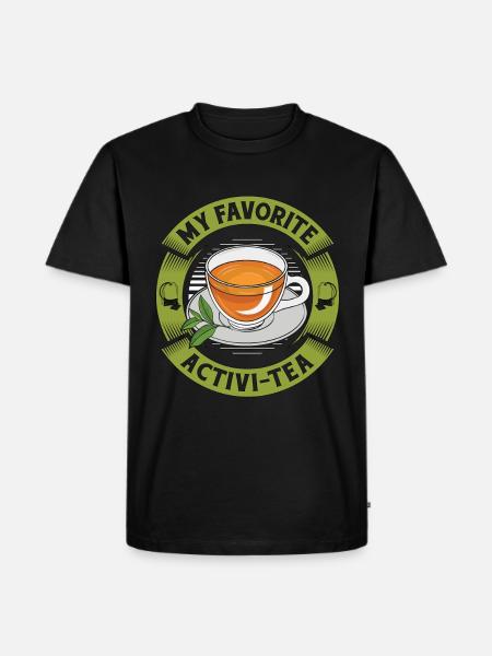 Hot Tea Min favorit Activi-Tea Kamille Te Lover - Herre Premium økologisk T-shirt - sort