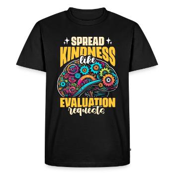 Le psychiatre de l’école répand la gentillesse comme un psychothérapeute - T-shirt Premium bio Homme - noir - Devant - Nico (187cm)