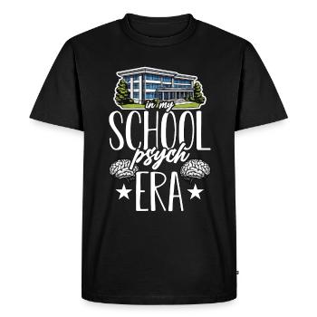 Psychologue scolaire dans mon école Psychologue Professeur de psychologie - T-shirt Premium bio Homme - noir - Devant - Nico (187cm)
