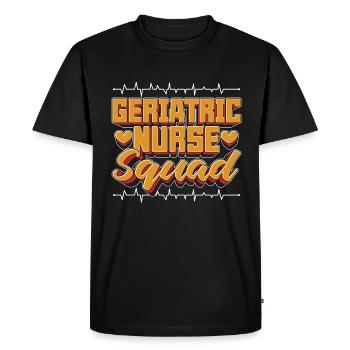 Geriatric Nurse Squad Registered Nurse Caregiver - Men's Premium Organic T-Shirt - black - Front - Nico (187cm)