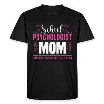 School Psychologist Mom The Idol The Counselor - Men's Premium Organic T-Shirt - black - Front - Nico (187cm)