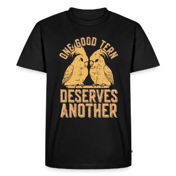 Birdwatching One Good Tern Deserves Bird Lover - Men's Premium Organic T-Shirt - black - Front - Nico (187cm)