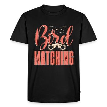 Ornithologue ornithologue, ornithologue ornithologique, ornithologue - T-shirt Premium bio Homme - noir - Devant - Nico (187cm)
