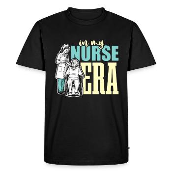 Geriatric Nurse In My Nurse Era Geriatric Nursing - Men's Premium Organic T-Shirt - black - Front - Nico (187cm)