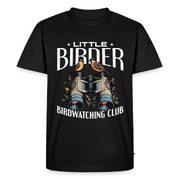 Birdwatching Little Birder Birdwatching Birding - Men's Premium Organic T-Shirt - black - Front - Nico (187cm)
