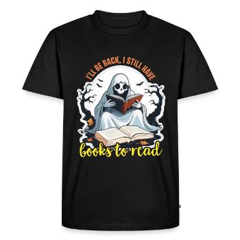 Éditeur de livres Je reviendrai Je suis toujours journaliste Éditeur - T-shirt Premium bio Homme - noir - Devant - Nico (187cm)
