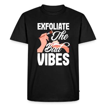 Soins de la peau Cosmétiques esthéticiennes - T-shirt Premium bio Homme - noir - Devant - Nico (187cm)