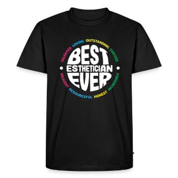 Soins de la peau Cosmétiques esthéticiennes - T-shirt Premium bio Homme - noir - Devant - Nico (187cm)