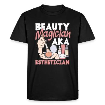Soins de la peau Cosmétiques esthéticiennes - T-shirt Premium bio Homme - noir - Devant - Nico (187cm)