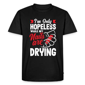 Soins de la peau Cosmétiques esthéticiennes - T-shirt Premium bio Homme - noir - Devant - Nico (187cm)