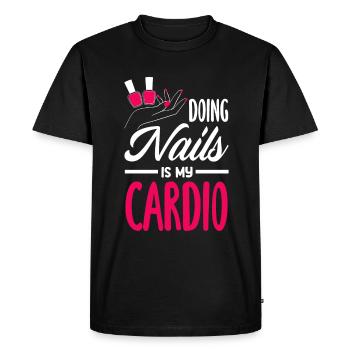 Soins de la peau Cosmétiques esthéticiennes - T-shirt Premium bio Homme - noir - Devant - Nico (187cm)