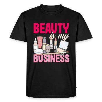 Soins de la peau Cosmétiques esthéticiennes - T-shirt Premium bio Homme - noir - Devant - Nico (187cm)