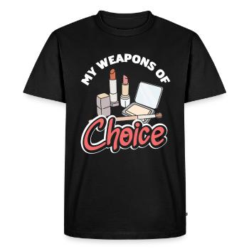 Soins de la peau Cosmétiques esthéticiennes - T-shirt Premium bio Homme - noir - Devant - Nico (187cm)