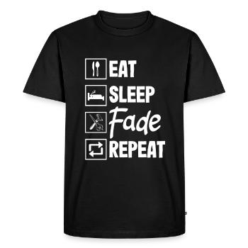 Barber Homme Coiffeur Coiffeur - T-shirt Premium bio Homme - noir - Devant - Nico (187cm)