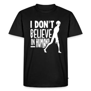 Drôle de cadeau extraterrestre extraterrestre - T-shirt Premium bio Homme - noir - Devant - Nico (187cm)