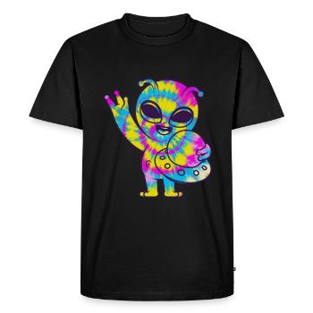 Drôle de cadeau extraterrestre extraterrestre - T-shirt Premium bio Homme - noir - Devant - Nico (187cm)