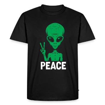 Drôle de cadeau extraterrestre extraterrestre - T-shirt Premium bio Homme - noir - Devant - Nico (187cm)