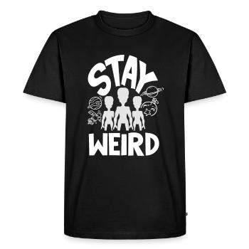 Drôle de cadeau extraterrestre extraterrestre - T-shirt Premium bio Homme - noir - Devant - Nico (187cm)