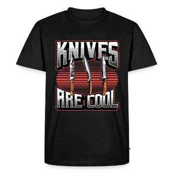 Les couteaux de forgeage de lame sont cool aime la fabrication de lames - T-shirt Premium bio Homme - noir - Devant - Nico (187cm)