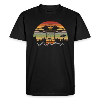 Drôle de cadeau extraterrestre extraterrestre - T-shirt Premium bio Homme - noir - Devant - Nico (187cm)