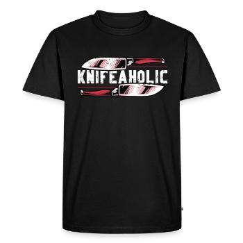Lame Forgeage Couteau Lame Lame Artisanat Forgeage - T-shirt Premium bio Homme - noir - Devant - Nico (187cm)