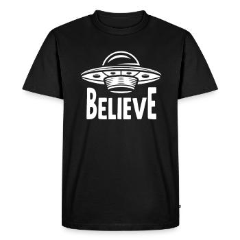 Drôle de cadeau extraterrestre extraterrestre - T-shirt Premium bio Homme - noir - Devant - Nico (187cm)